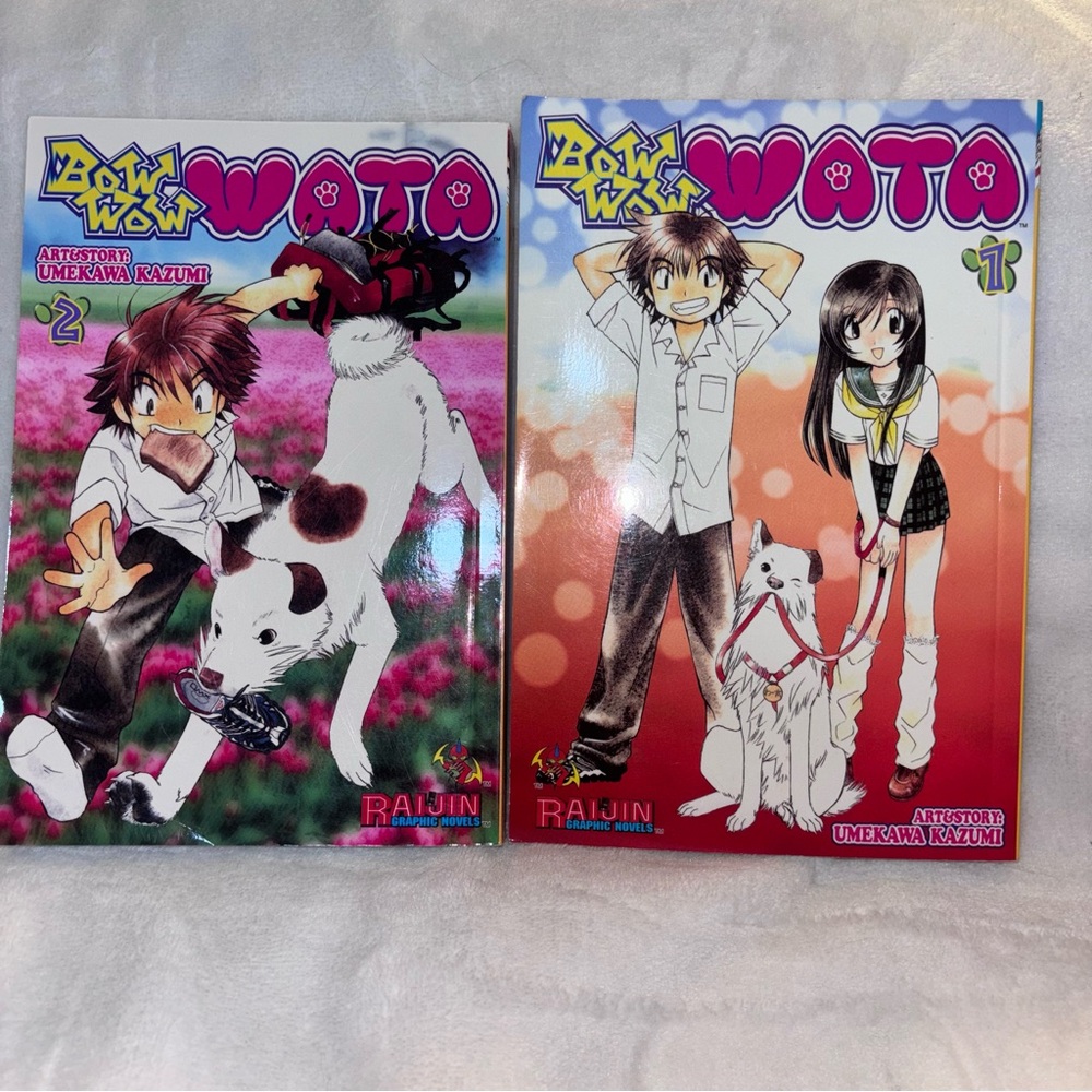 🌟 SOLD 🌟 Bow Wow Wata Manga Volumes 2 & 7